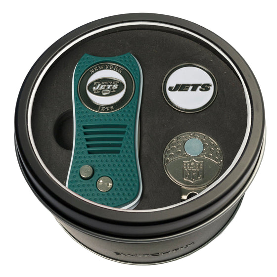 New York Jets Tin Set - Switchfix, Cap Clip, Marker - 757 Sports Collectibles