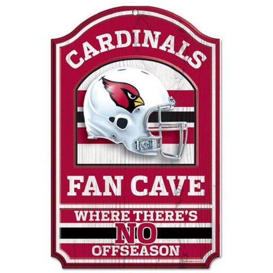 Arizona Cardinals Wood Sign - 11"x17" Fan Cave Design (CDG) - 757 Sports Collectibles