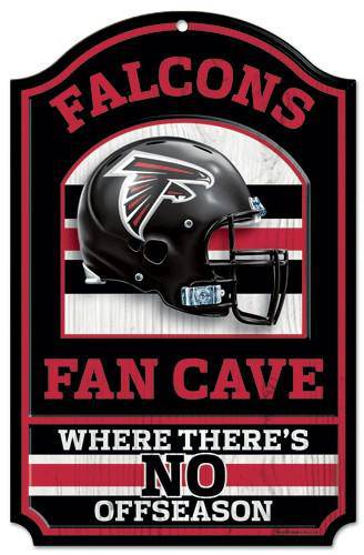 Atlanta Falcons Wood Sign - 11"x17" Fan Cave Design (CDG) - 757 Sports Collectibles