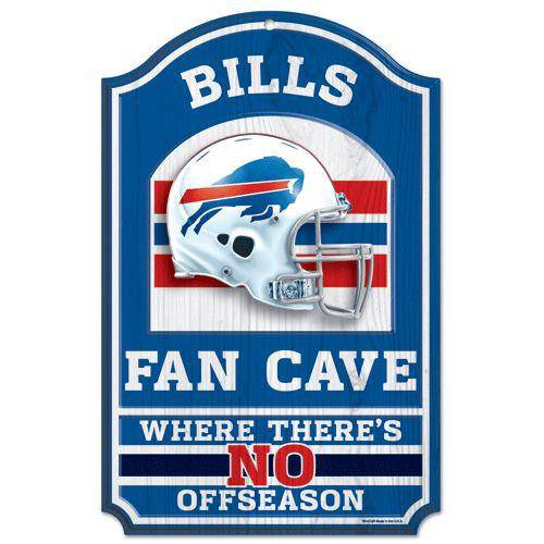 Buffalo Bills Wood Sign - 11"x17" Fan Cave Design (CDG) - 757 Sports Collectibles