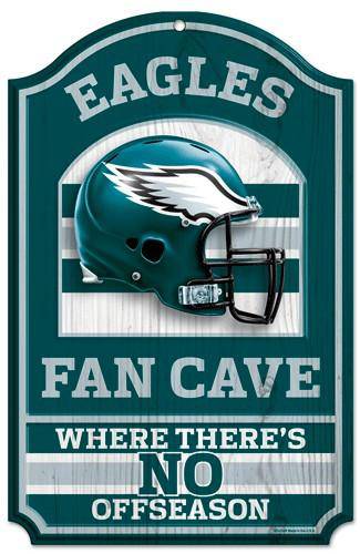 Philadelphia Eagles Wood Sign - 11"x17" Fan Cave Design (CDG) - 757 Sports Collectibles