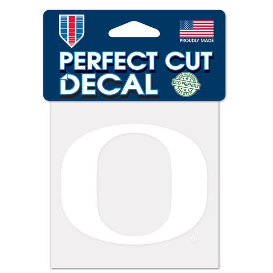 Oregon Ducks Decal 4x4 Perfect Cut White