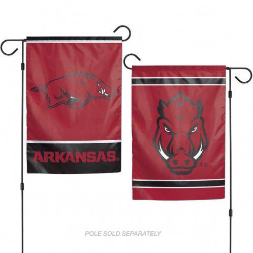 Arkansas Razorbacks Flag 12x18 Garden Style 2 Sided (CDG) - 757 Sports Collectibles