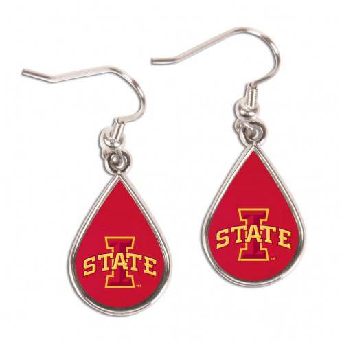 Iowa State Cyclones Earrings Tear Drop Style (CDG) - 757 Sports Collectibles