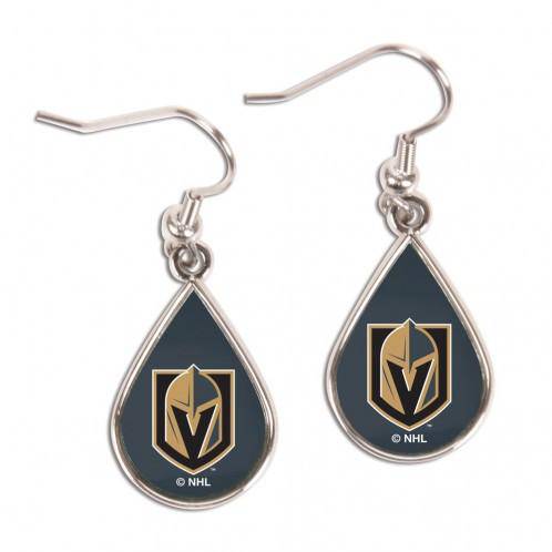 Vegas Golden Knights Earrings Tear Drop Style (CDG) - 757 Sports Collectibles