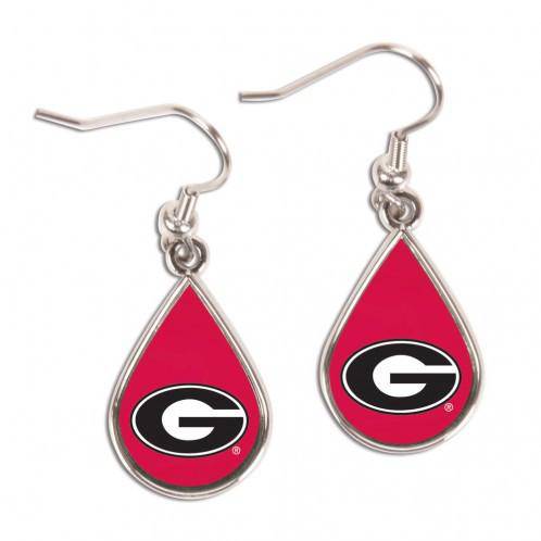 Georgia Bulldogs Earrings Tear Drop Style (CDG) - 757 Sports Collectibles
