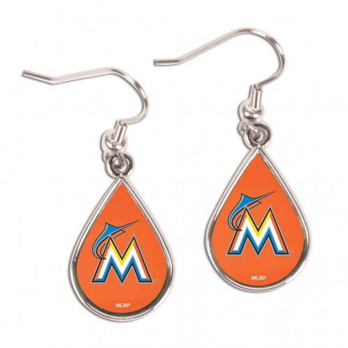 Miami Marlins Earrings Tear Drop Style (CDG) - 757 Sports Collectibles