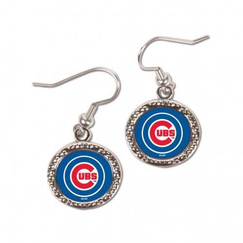 Chicago Cubs Earrings Round Design (CDG) - 757 Sports Collectibles
