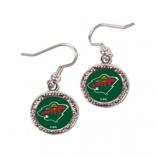 Minnesota Wild Earrings Round Style (CDG) - 757 Sports Collectibles