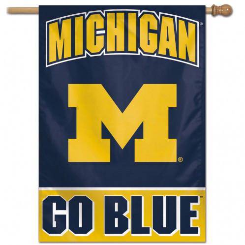 Michigan Wolverines Banner 28x40 Vertical (CDG) - 757 Sports Collectibles