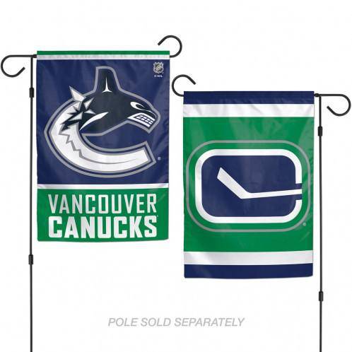 Vancouver Canucks Flag 12x18 Garden Style 2 Sided Special Order (CDG) - 757 Sports Collectibles