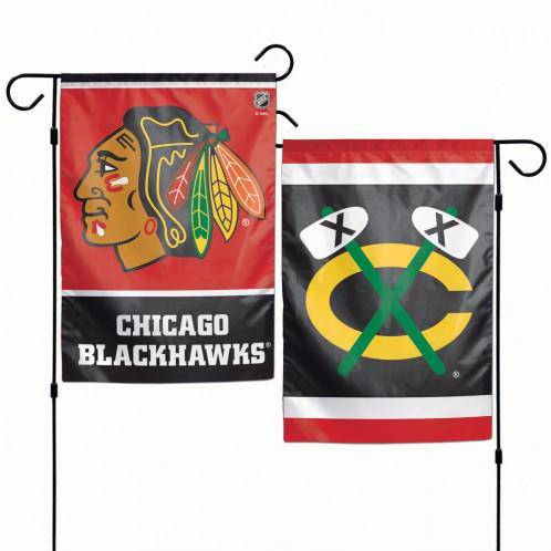 Chicago Blackhawks Flag 12x18 Garden Style 2 Sided (CDG) - 757 Sports Collectibles
