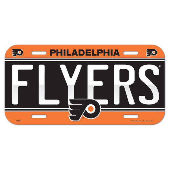 Philadelphia Flyers License Plate Plastic