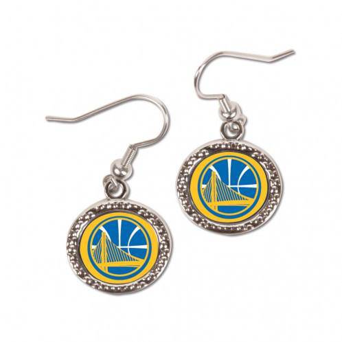 Golden State Warriors Earrings Round Style (CDG) - 757 Sports Collectibles