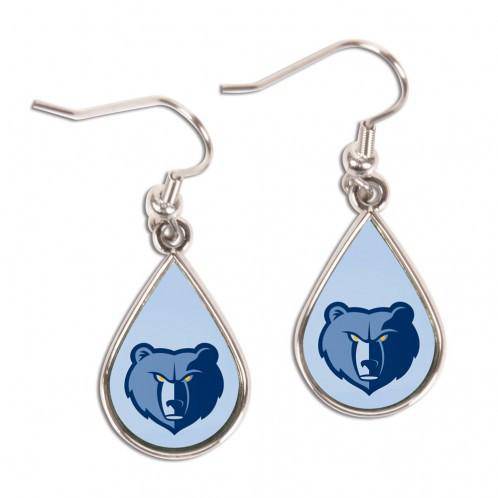 Memphis Grizzlies Earrings Tear Drop Style (CDG) - 757 Sports Collectibles