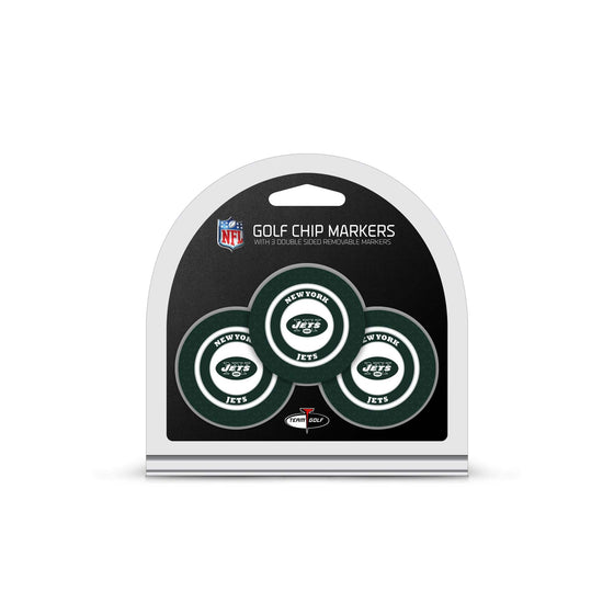 New York Jets 3 Pack Golf Chip Ball Markers - 757 Sports Collectibles