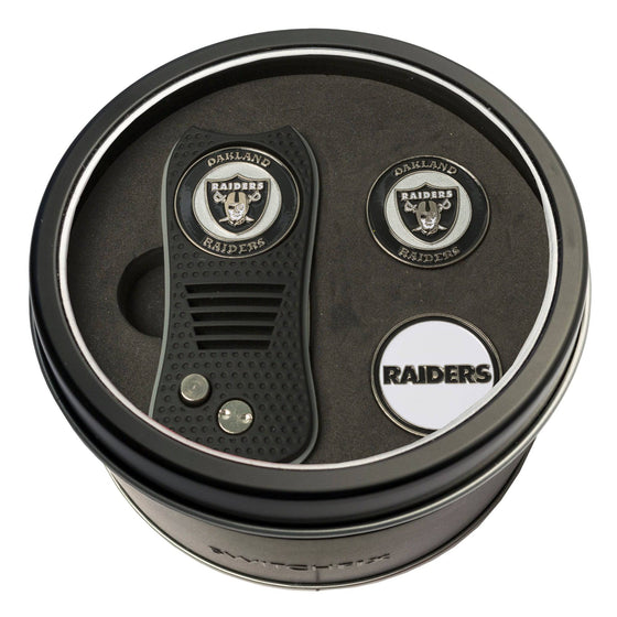 Oakland Raiders Tin Set - Switchfix, 2 Markers - 757 Sports Collectibles