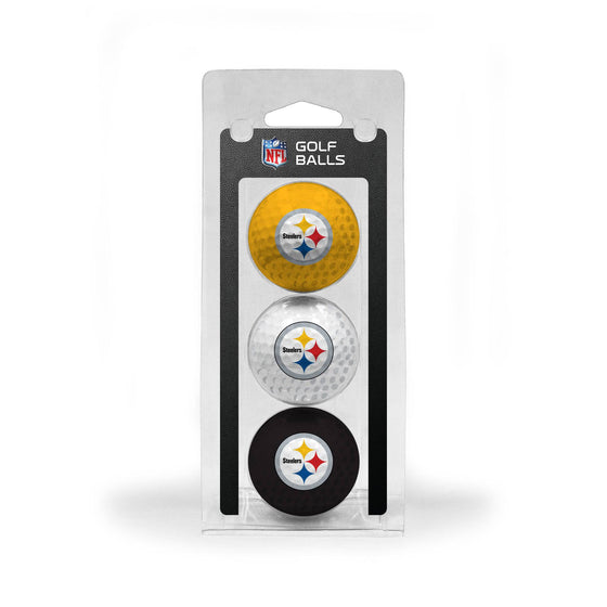 Pittsburgh Steelers 3 Golf Ball Pack - 757 Sports Collectibles