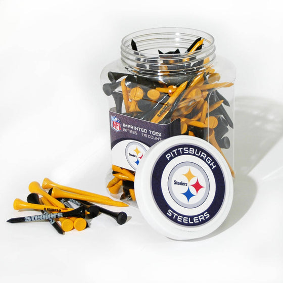 Pittsburgh Steelers Jar Of 175 Golf Tees - 757 Sports Collectibles