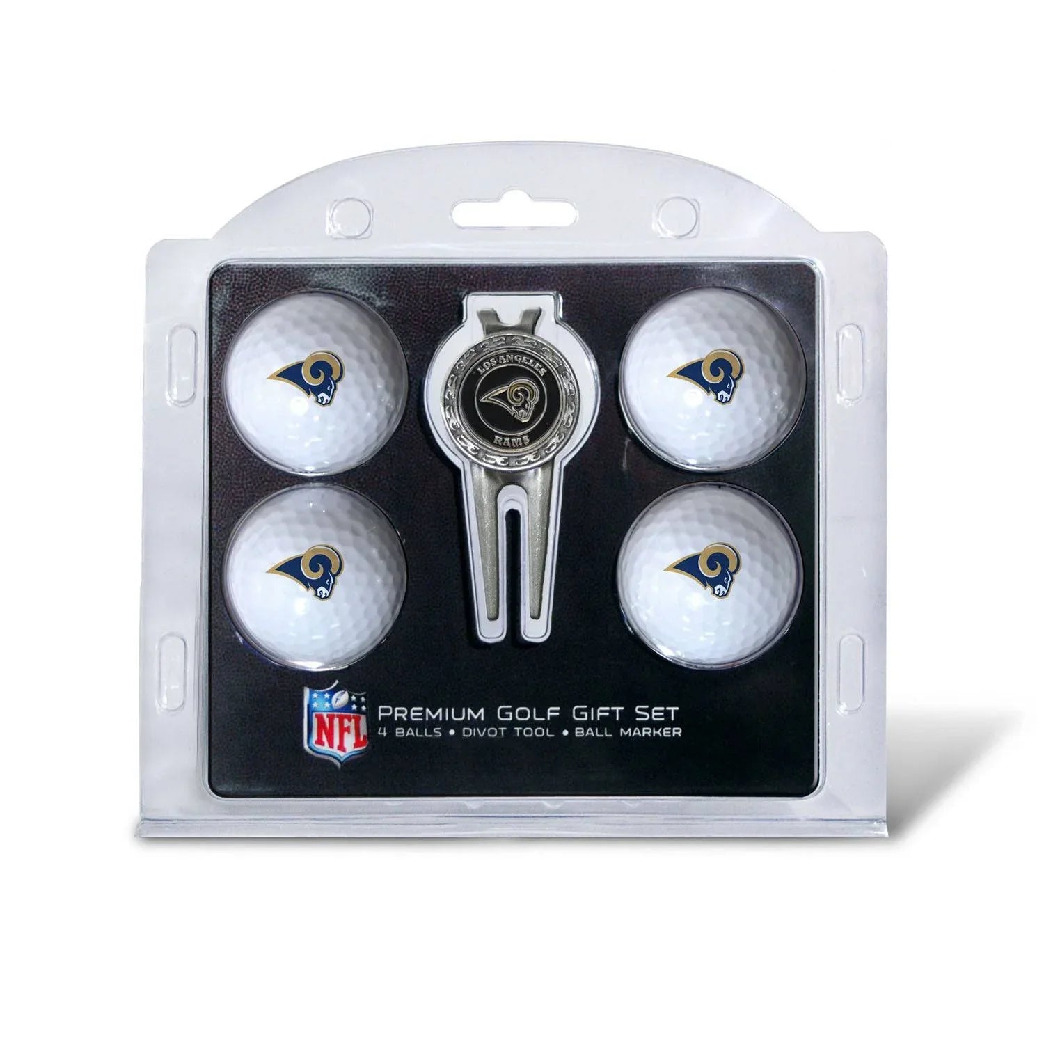 Los Angeles Rams 4 Golf Ball And Divot Tool Set - 757 Sports Collectibles