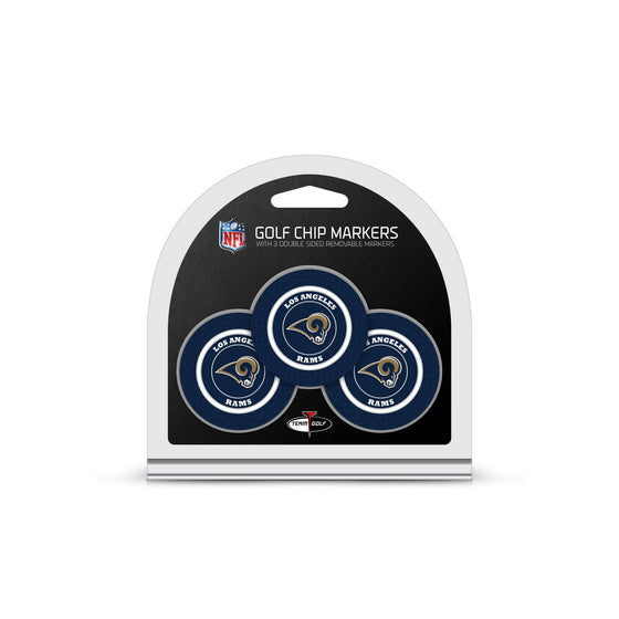Los Angeles Rams 3 Pack Golf Chip Ball Markers - 757 Sports Collectibles