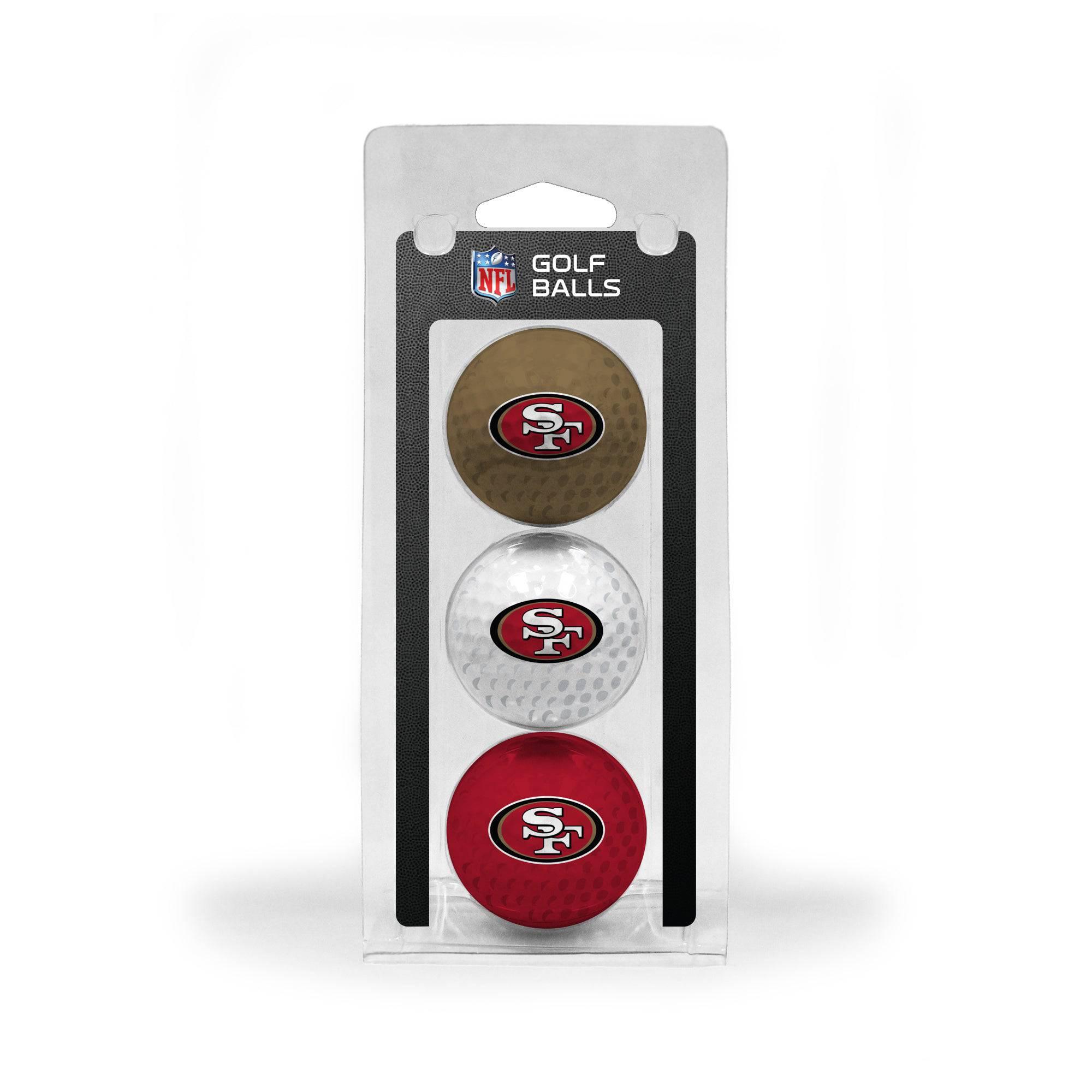 San Francisco 49ers 3 Golf Ball Pack - 757 Sports Collectibles