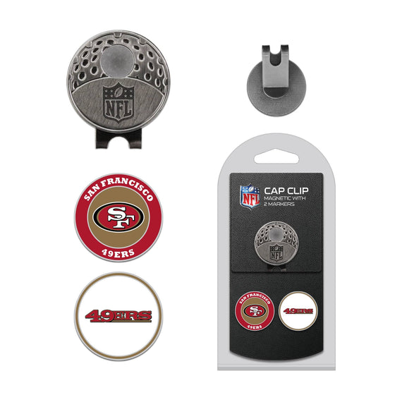 San Francisco 49ers Cap Clip With 2 Golf Ball Markers - 757 Sports Collectibles