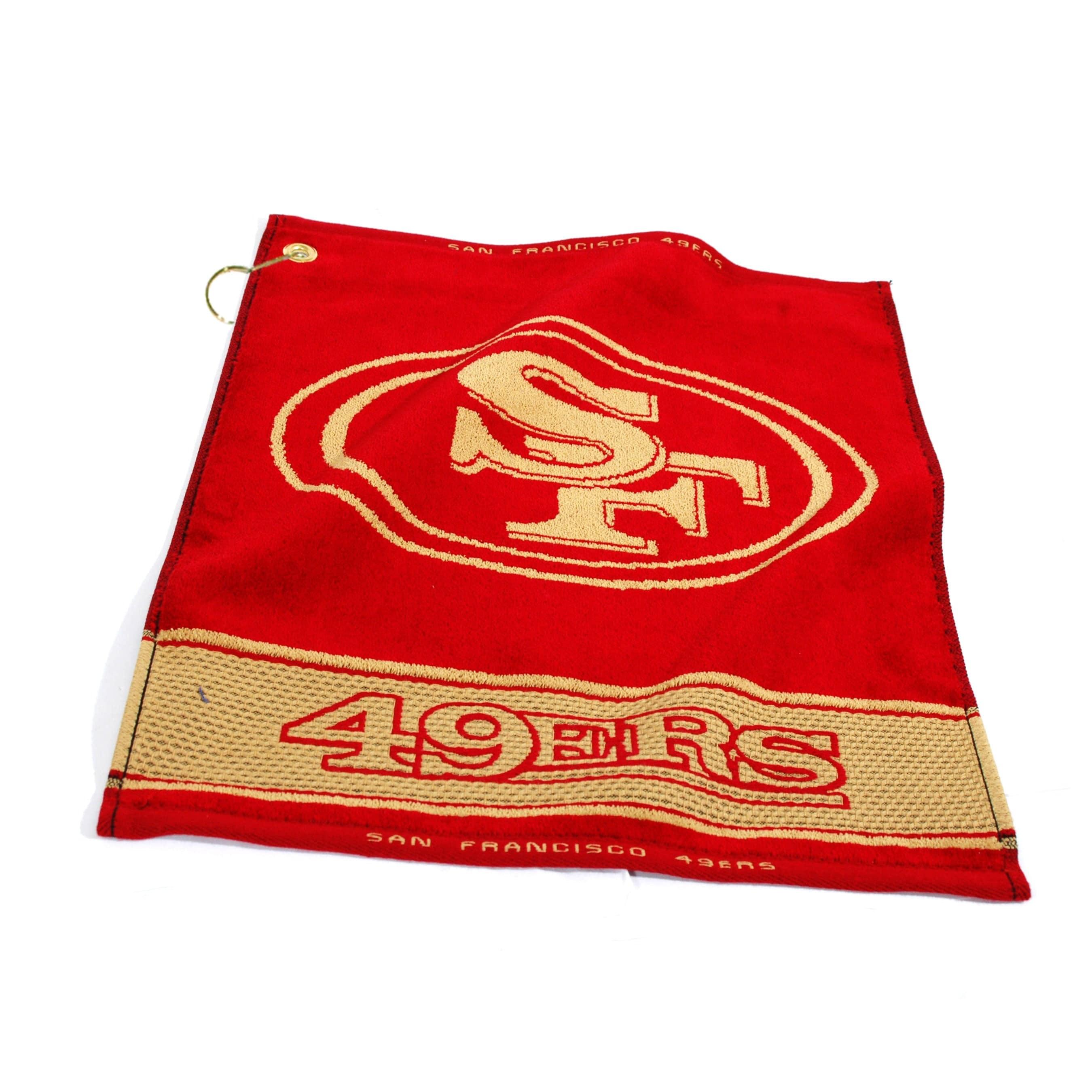 San Francisco 49ers Jacquard Woven Golf Towel - 757 Sports Collectibles