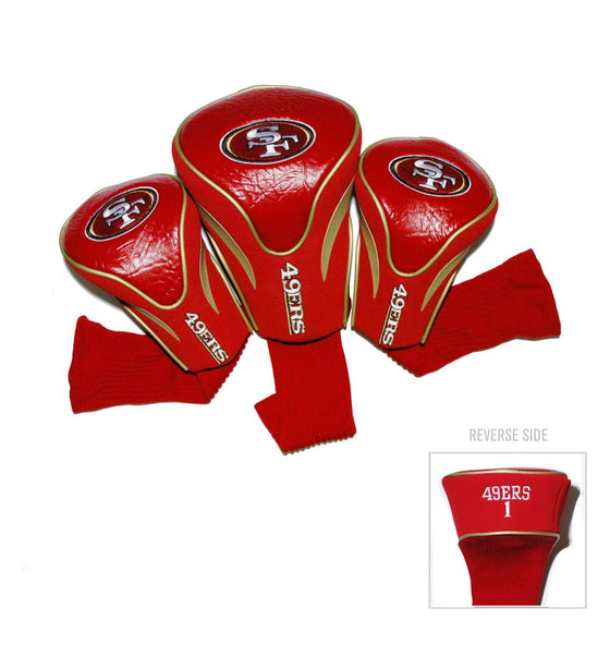 San Francisco 49ers 3 Pack Contour Head Covers - 757 Sports Collectibles