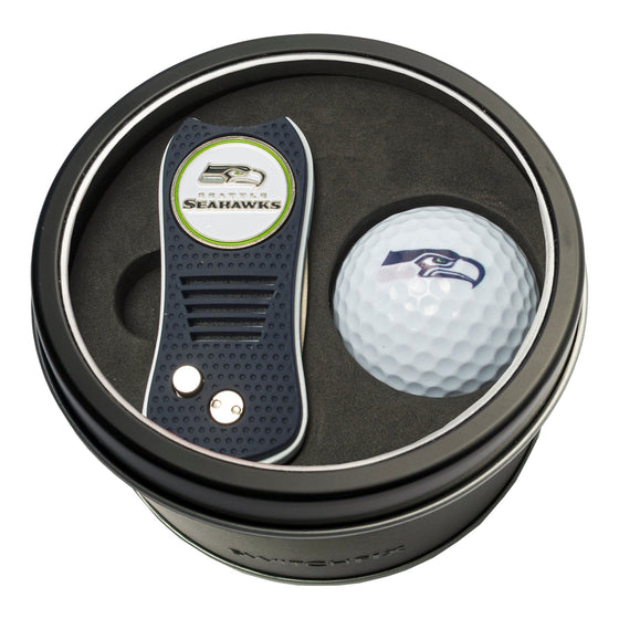 Seattle Seahawks Tin Set - Switchfix, Golf Ball - 757 Sports Collectibles