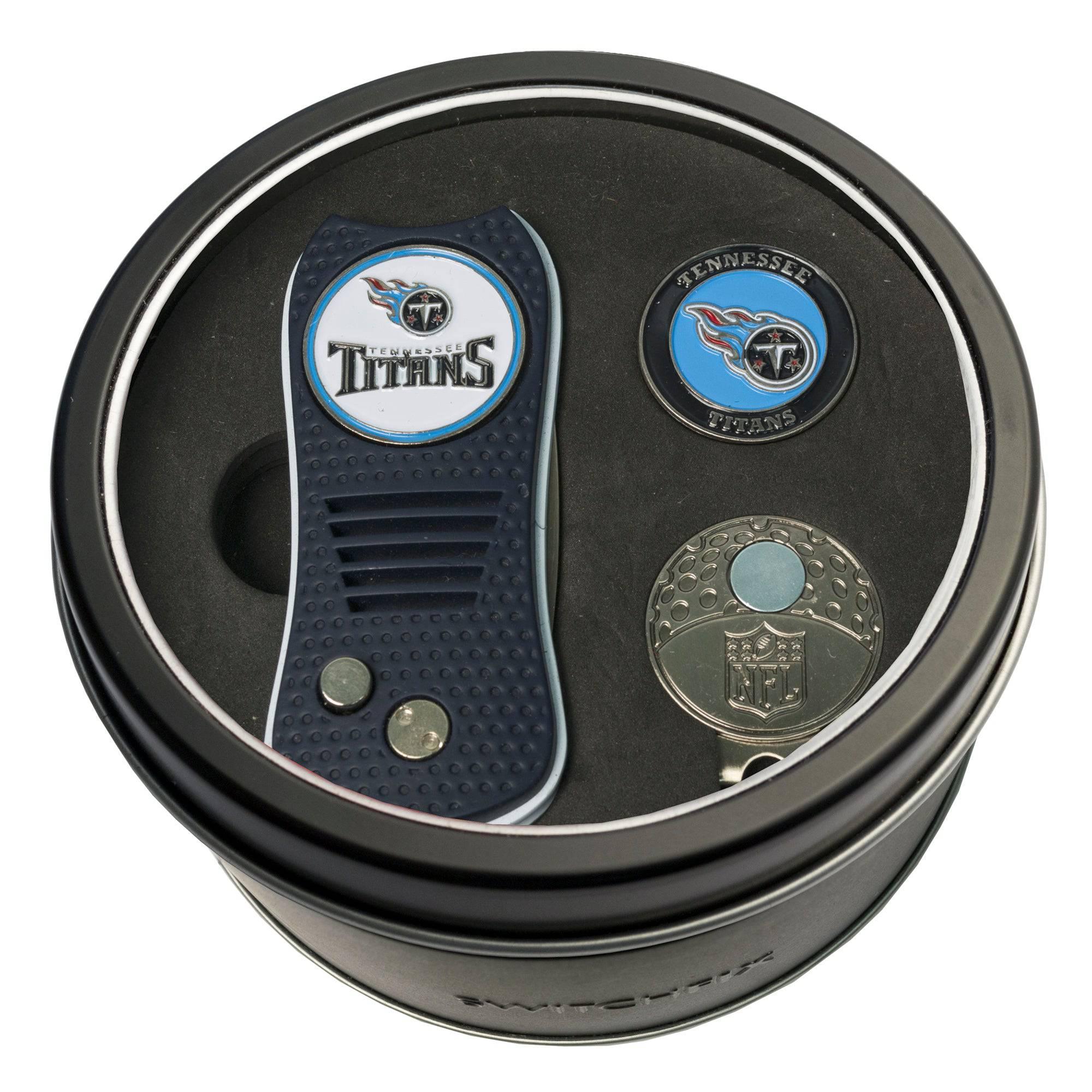 Tennessee Titans Tin Set - Switchfix, Cap Clip, Marker - 757 Sports Collectibles