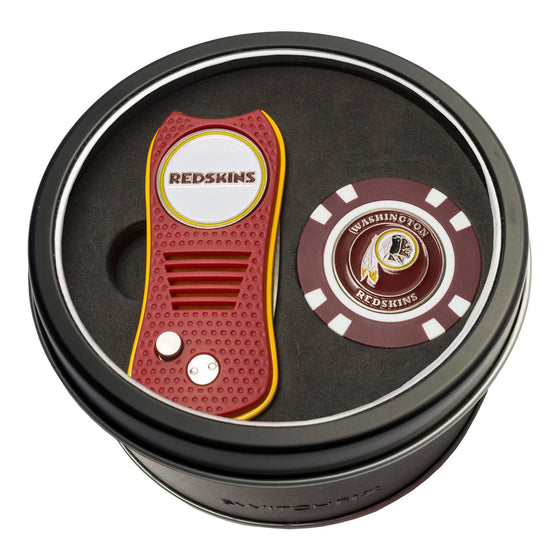 Washington Redskins Tin Set - Switchfix, Golf Chip - 757 Sports Collectibles