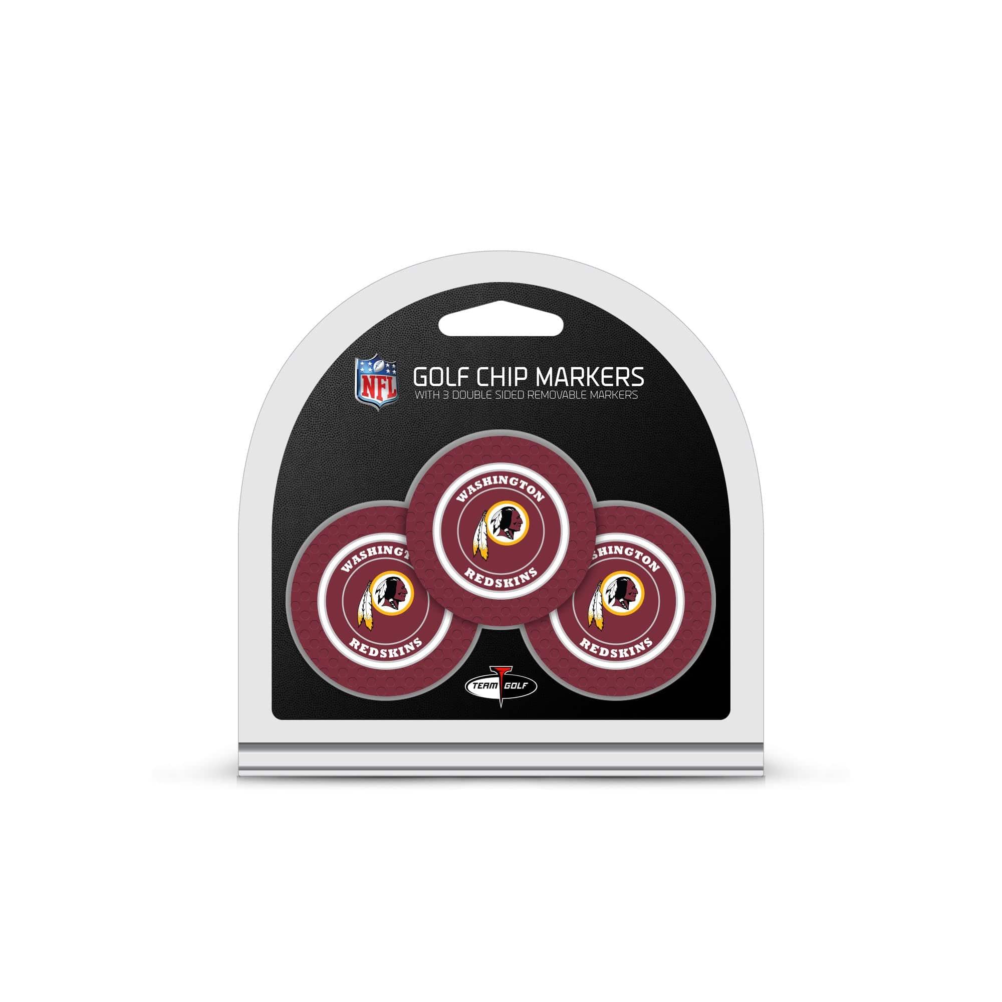 Washington Redskins 3 Pack Golf Chip Ball Markers - 757 Sports Collectibles