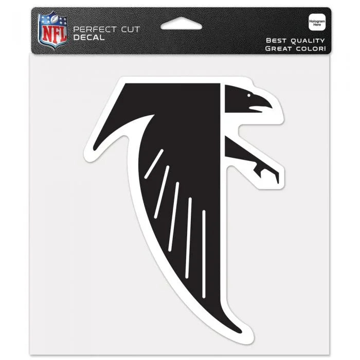 ATLANTA FALCONS / CLASSIC LOGO RETRO PERFECT CUT COLOR DECAL 8" X 8"