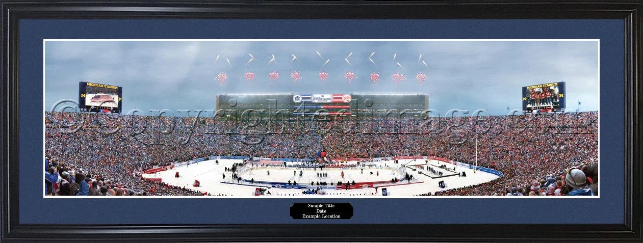 Detroit Red Wings 2014 NHL Winter Classic in the Big House Panorama Photo Print - 757 Sports Collectibles