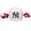 New York Yankees Baseball Toy - Nylon w/rope Pets First