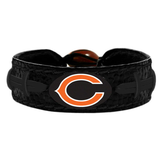 Chicago Bears Bracelet Team Color Tonal Black Football CO - 757 Sports Collectibles