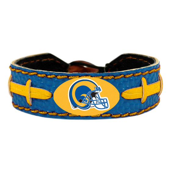 Los Angeles Rams Bracelet Team Color Vintage Logo Football CO - 757 Sports Collectibles