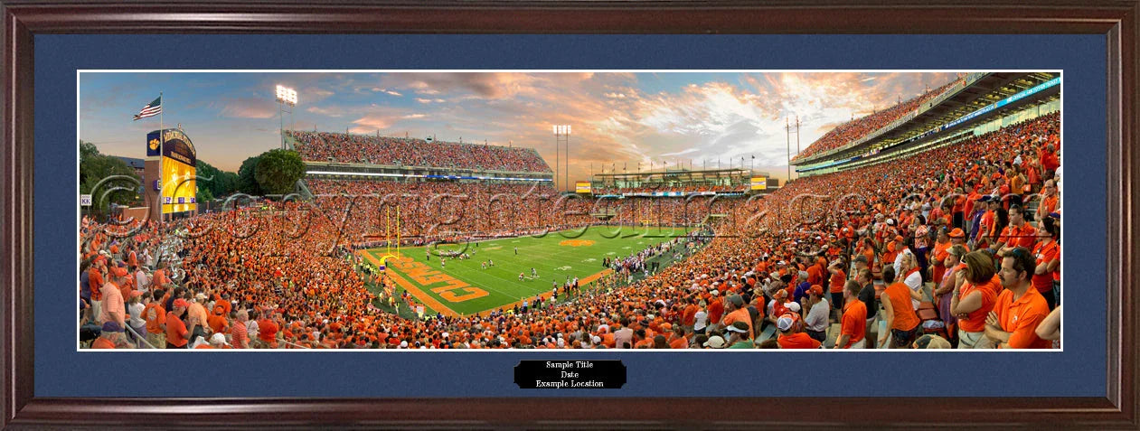 Clemson Tigers "8 Yard Line" Panorama Photo Print - 757 Sports Collectibles