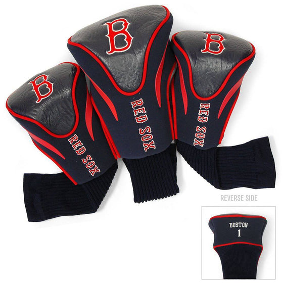 Boston Red Sox Golf Club 3 Piece Contour Headcover Set (CDG) - 757 Sports Collectibles