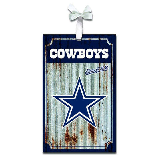 Dallas Cowboys Corrugated Sign Ornament - 757 Sports Collectibles