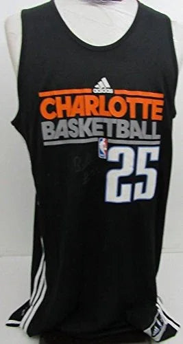 Al Jefferson Autographed 2013-14 Charlotte Bobcats Used Practice Jersey 129983