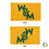 Desert Cactus College of William & Mary Flag Tribe W&M Flags Banners 100% Polyester Indoor Outdoor 3x5 (Style 1) - 757 Sports Collectibles