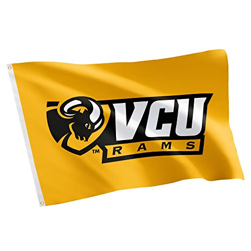Virginia Commonwealth University Flag VCU Rams Flags Banners 100% Polyester Indoor Outdoor 3x5 (Style 5) - 757 Sports Collectibles