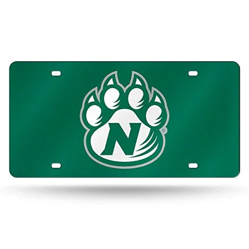 Rico Industries NCAA Northwest Missouri State Bearcats Laser Inlaid Metal License Plate Tag , 6 x 12" - 757 Sports Collectibles