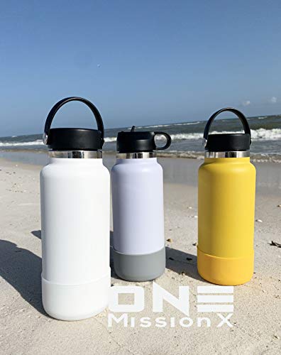 ZUIHUI Protective Silicone Boot for Hydro Flask 32 oz 40 oz, Thermoflask,  Iron Flask, and The 32-40 oz Water Bottles (Bottom Width 3.5-3.6), Black