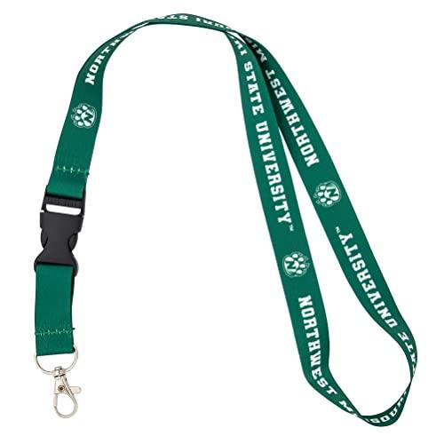 Northwest Missouri State University Bearcats NW MO Car Keys ID Badge Holder Lanyard Keychain Detachable Breakaway Snap Buckle (Green) - 757 Sports Collectibles