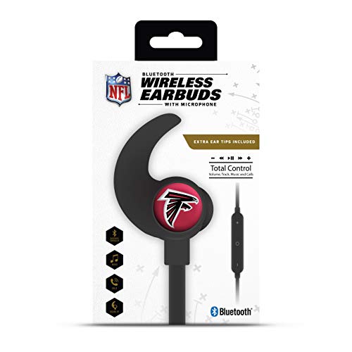 NFL Atlanta Falcons Wireless Bluetooth Earbuds, Team Color - 757 Sports Collectibles