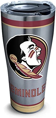 Tervis Triple Walled Florida State University FSU Seminoles Insulated Tumbler Cup Keeps Drinks Cold & Hot, 30oz - Stainless Steel, Tradition - 757 Sports Collectibles