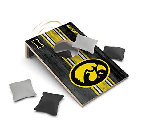 SOAR NCAA Tabletop Cornhole Game and Bluetooth Speaker, Iowa Hawkeyes - 757 Sports Collectibles